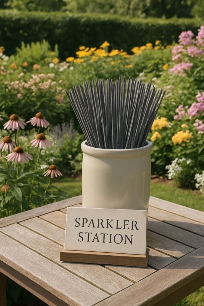 DIY Sparkler Station