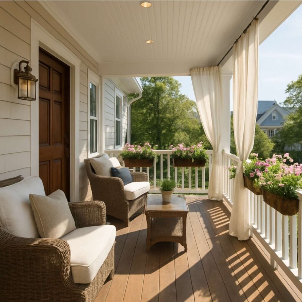 Curtains on the Porch