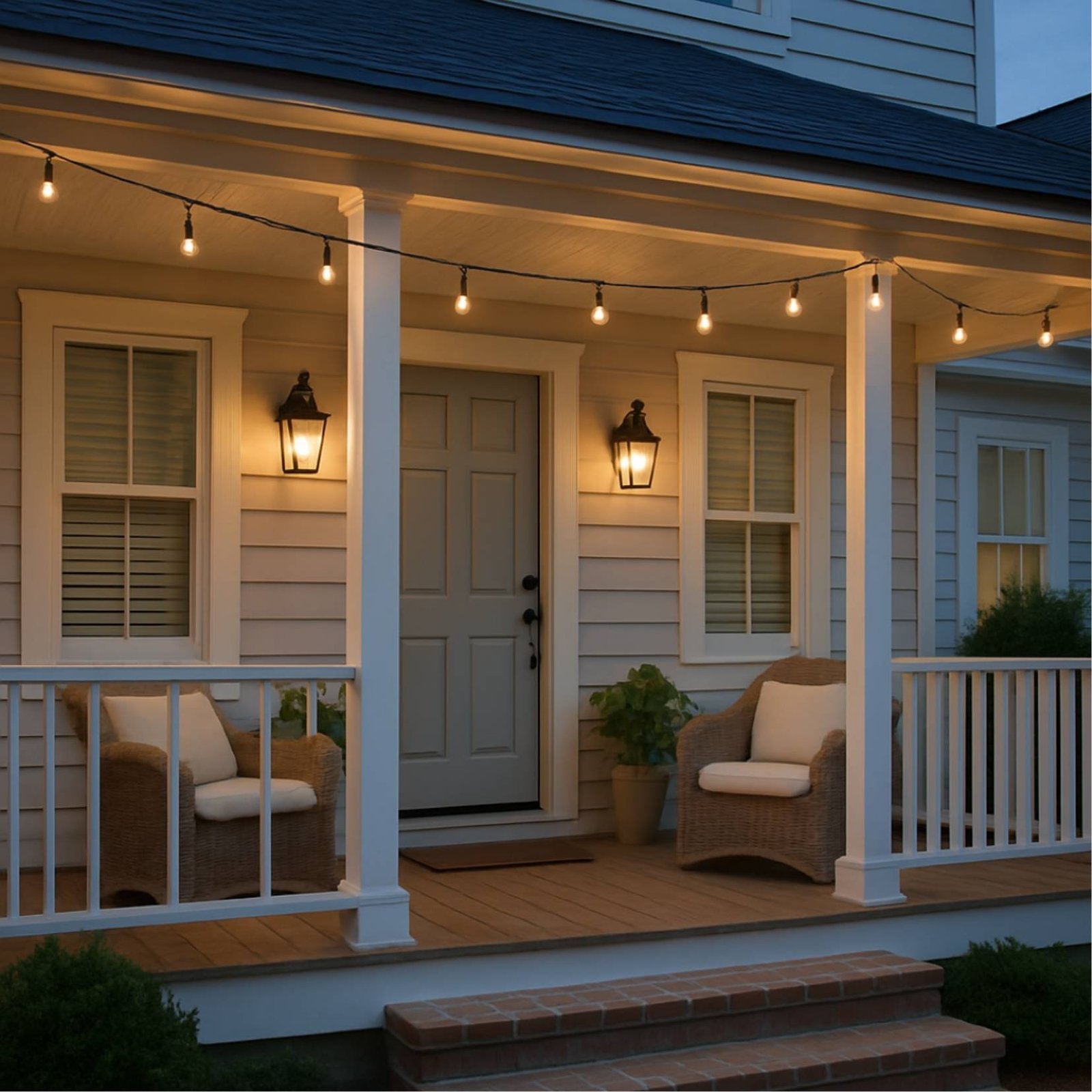 light on the porch